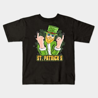 Bearded St Patrick Kids T-Shirt